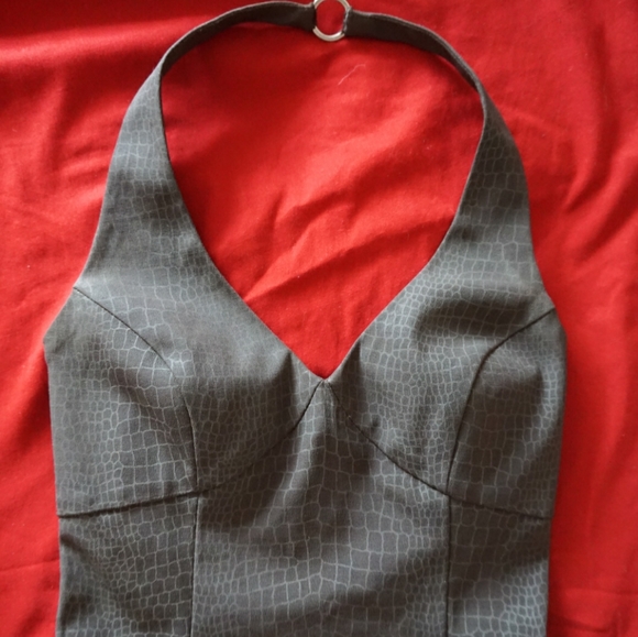 Faux Snakeskin Bodycon Dress - Picture 2 of 5